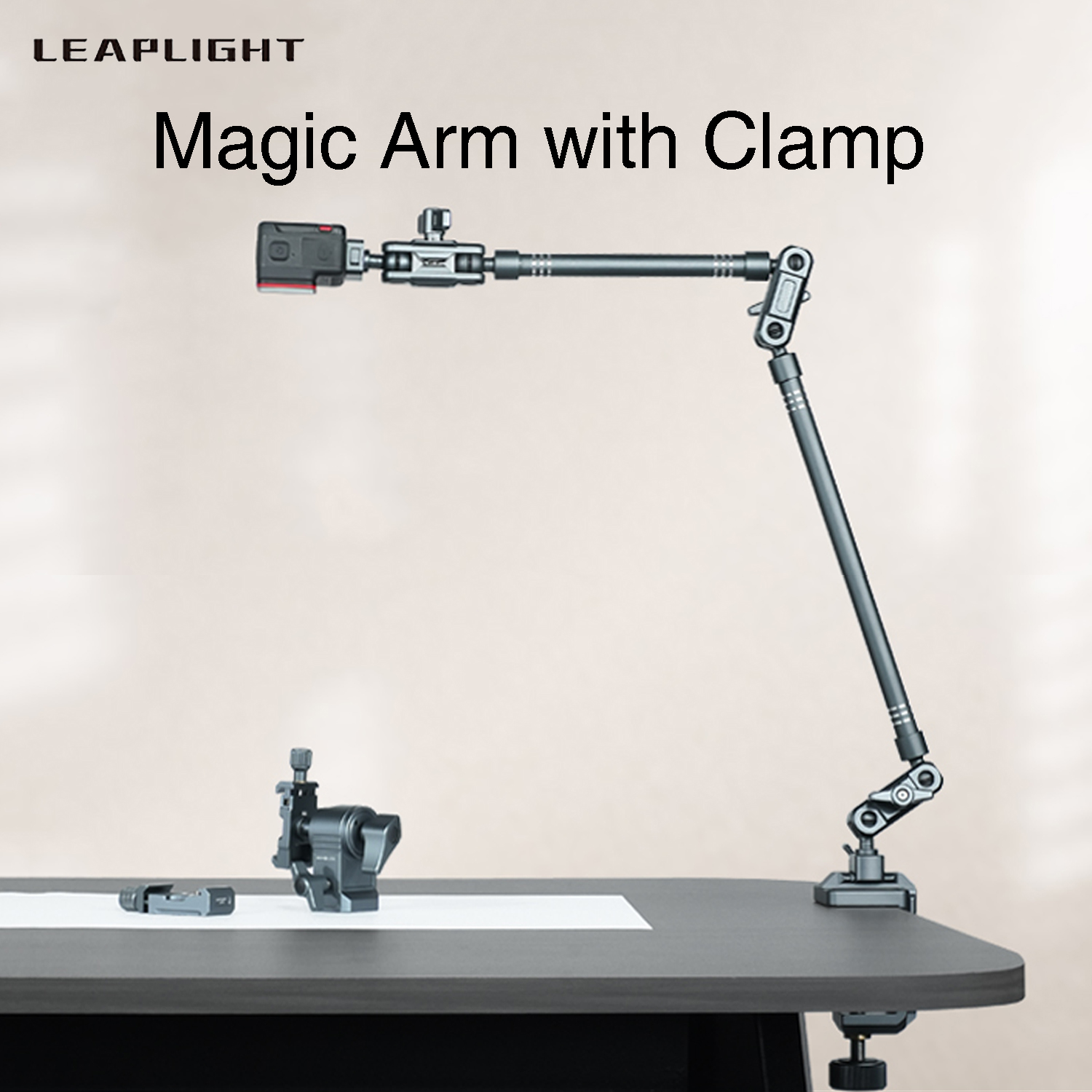 Webcam Stand Clip - LEAPLIGHT Magic Arm W Kelepçesi, DSLR,